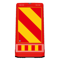 Baliza Directionala Plastic, 7.50kg, folie reflectorizanta fata-verso 60x40cm