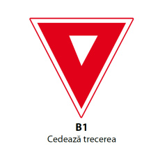 Cedeaza trecerea, Indicator rutier | Semn de circulatie