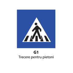 Trecere pentru pietoni, Indicator rutier | Semn de circulatie