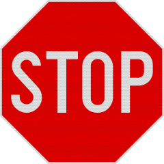 Indicator Oprire (Stop) - Semn de Circulație Metalic 60cm